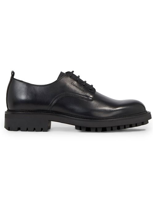 CALVIN KLEIN Men's Leather Lace-Up Shoes CALVIN KLEIN | HM0HM01230BEH